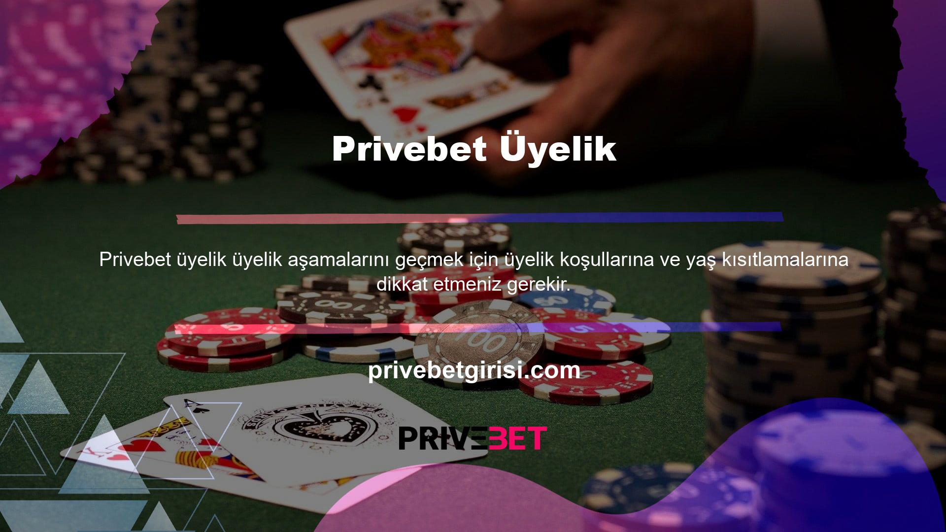Privebet, müşterilerden üyelik hesaplarını onaylamak için üyelik şeklinde genel bilgi vermelerini ister